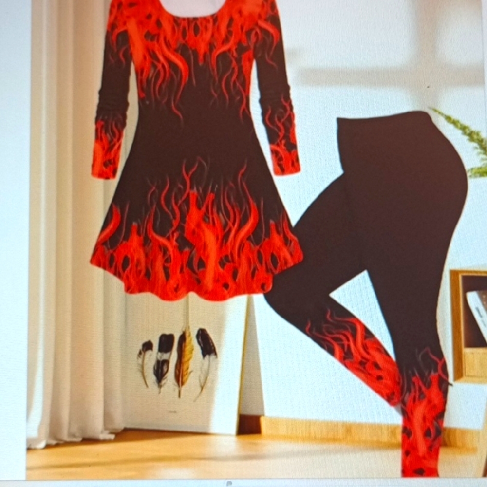 Flame Top and Leggings